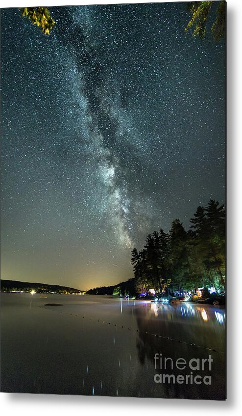 Labor Day Metal Print featuring the photograph Labor Day Milky Way in Vacationland by Patrick Fennell
