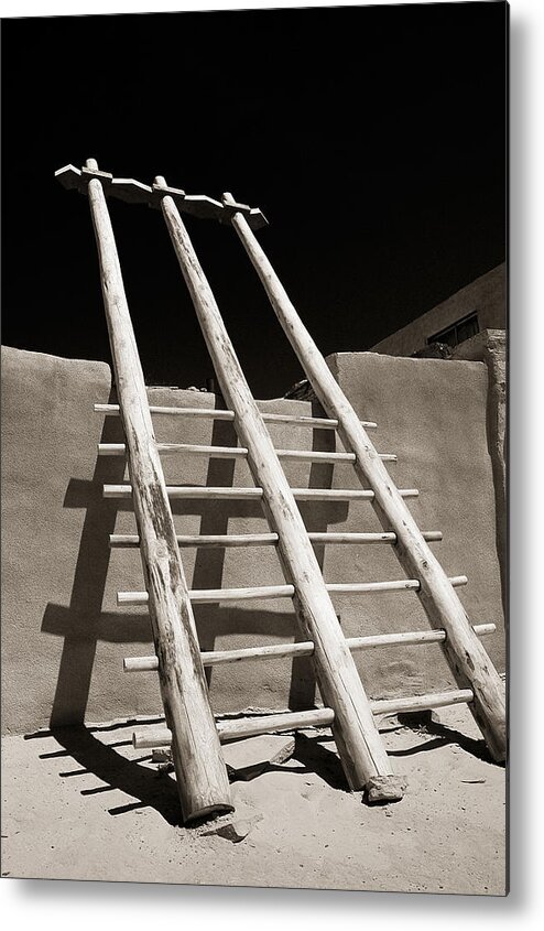Ladder Metal Print featuring the photograph Ladder to the sky by Gary Cloud