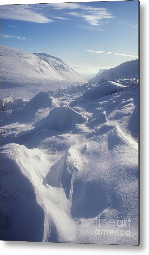 Cairngorm Mountains Metal Print featuring the photograph Lairig Ghru in Winter - Cairngorm Mountains - Scotland by Phil Banks