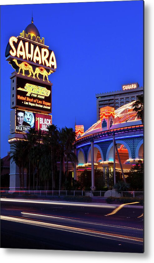 Las Vegas Metal Print featuring the photograph Last Call For The Sahara by James Marvin Phelps
