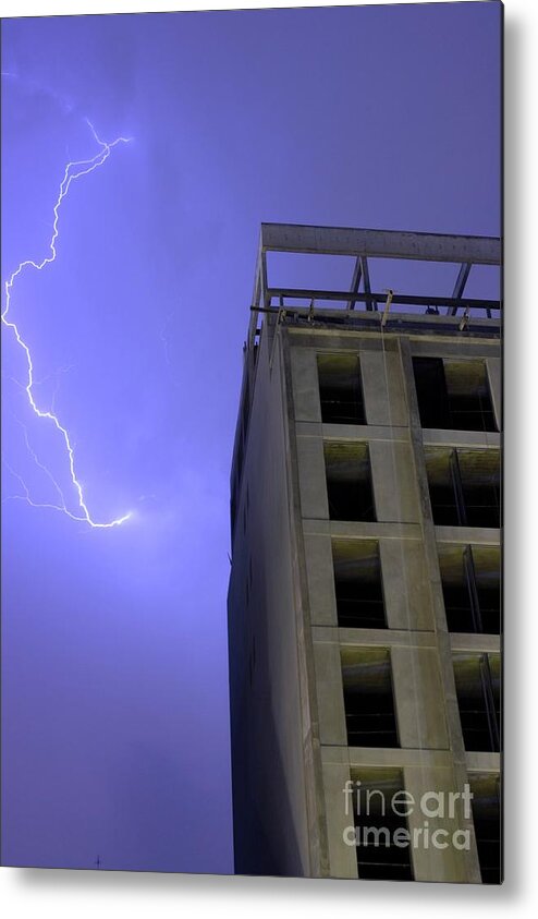 Lightning Metal Print featuring the photograph Lightning on Rivadavia by Balanced Art