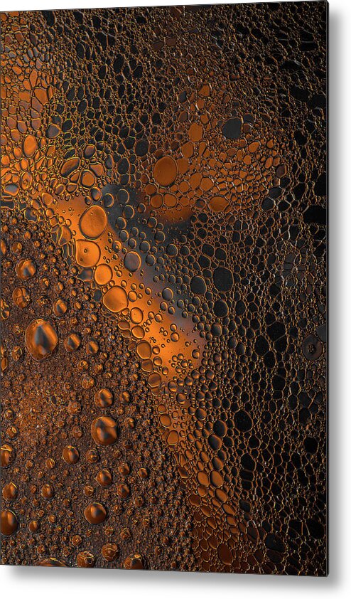 Oil Metal Print featuring the photograph Liquid Copper Glass by Bruce Pritchett