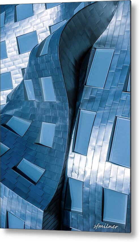 Buildings Metal Print featuring the photograph Liquid Form by Steven Milner