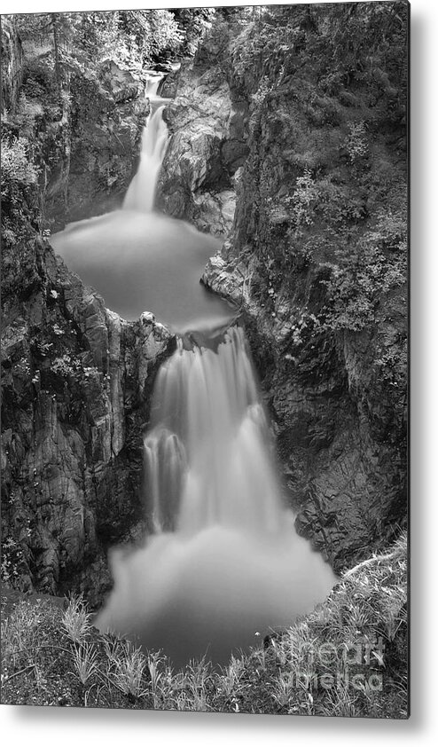 Waterfall Metal Print featuring the photograph Little Qualicum Falls by Inge Riis McDonald