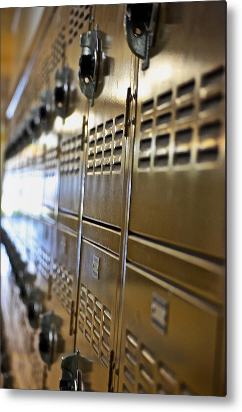 Lockers Metal Print featuring the photograph Lockers by Bill Owen