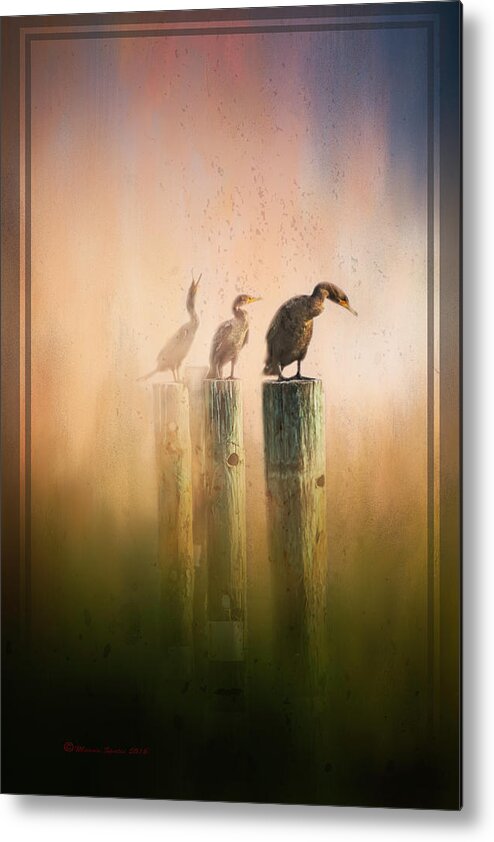 Redington Metal Print featuring the mixed media Looking Into The Mist by Marvin Spates
