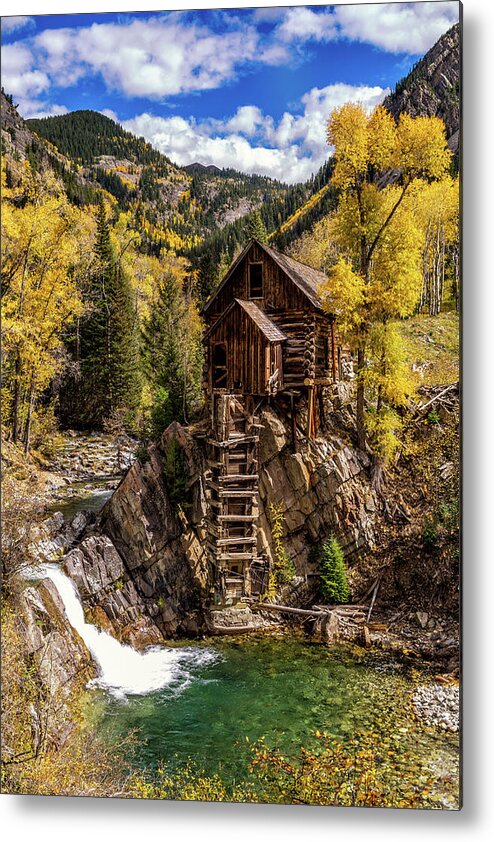 Crystal Metal Print featuring the photograph Lost Horse Mill by Chuck Rasco Photography