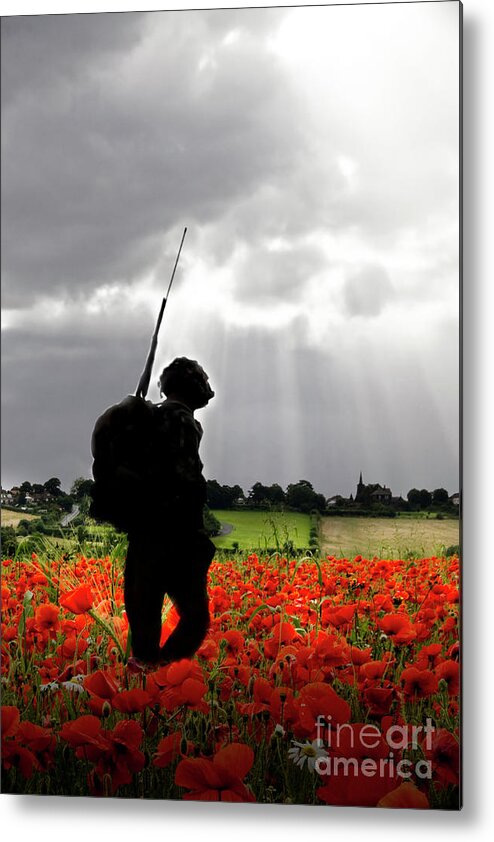 Soldier Metal Print featuring the digital art Lost Soldier by Airpower Art