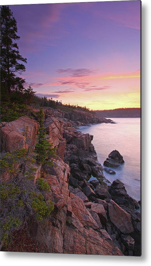 New Day Metal Print featuring the photograph Maine Acadia National Park Seascape Photography by Juergen Roth