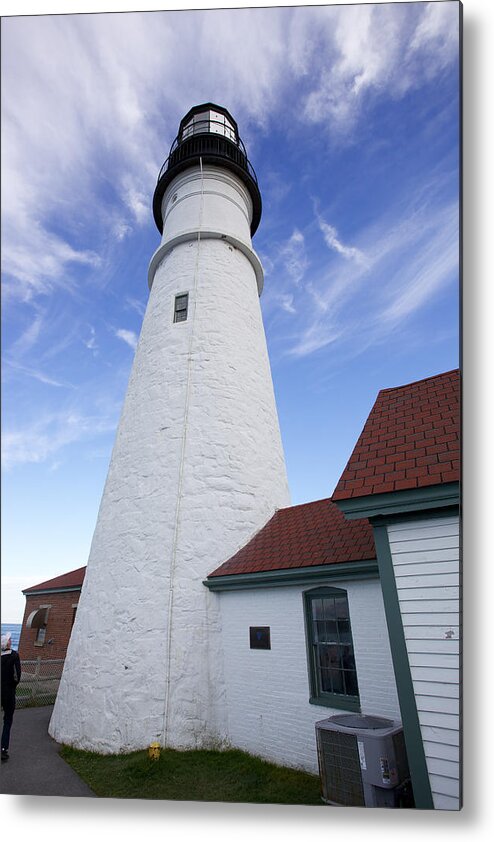 Maine Metal Print featuring the photograph Maine Lighthouse by John Daly