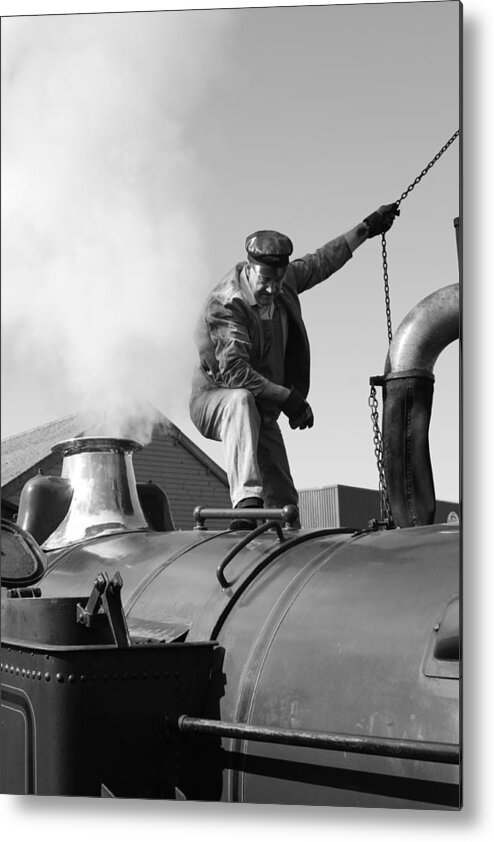 Steam Train Metal Print featuring the photograph Making Steam by Lauri Novak