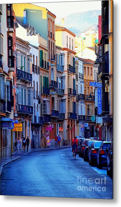 Malaga Metal Print featuring the photograph Malaga Evening by Mary Machare