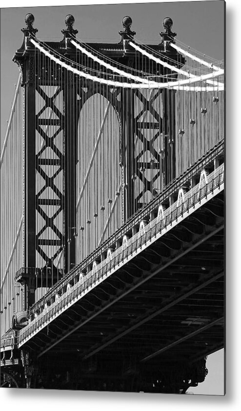 Brooklyn Metal Print featuring the photograph Manhattan Bridge by Steve Parr