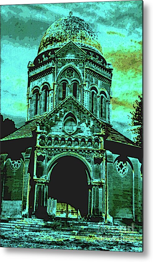 Mausoleum Metal Print featuring the photograph Mausoleum by Elizabeth Hoskinson