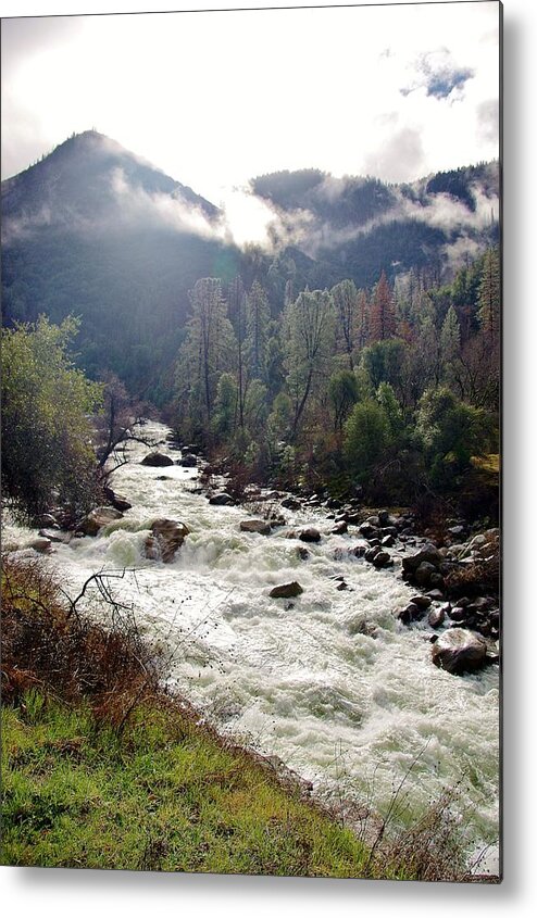 Merced River Metal Print featuring the photograph Mercrd River Ca A by Phyllis Spoor