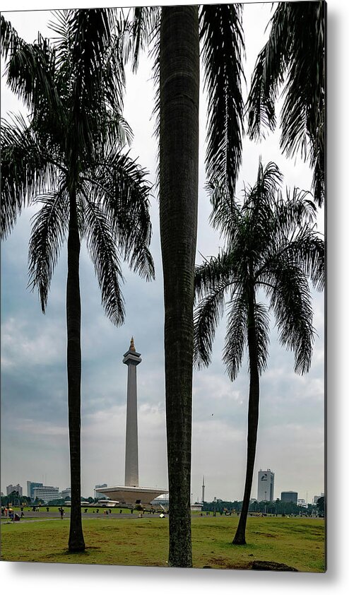 Jakarta Metal Print featuring the photograph Merdeka Square by Steven Richman