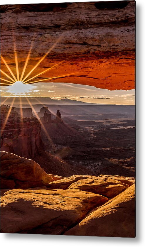 Canyon Metal Print featuring the photograph Mesa Arch Triptych Panel 2/3 by Ryan Smith