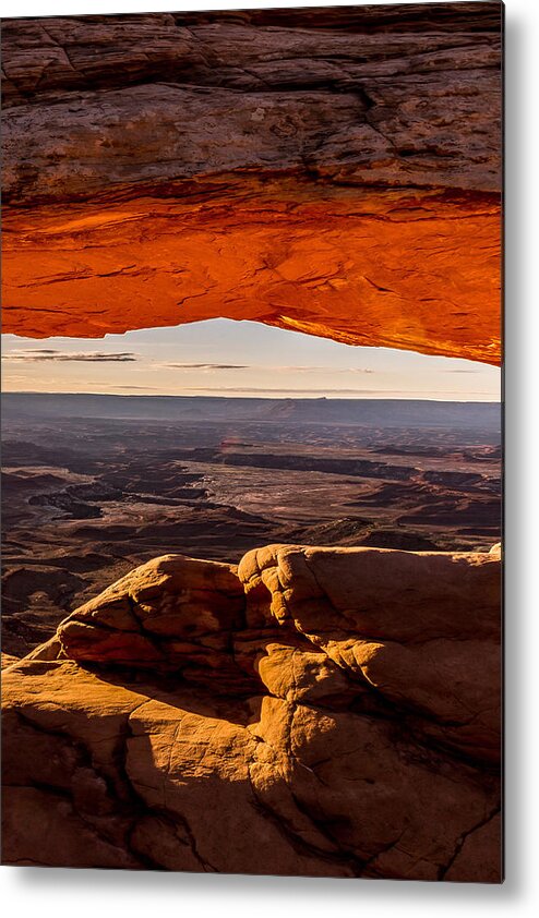Arch Metal Print featuring the photograph Mesa Arch Triptych Panel 3/3 by Ryan Smith