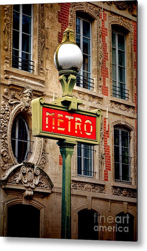 Metro Metal Print featuring the photograph Metro by Olivier Le Queinec