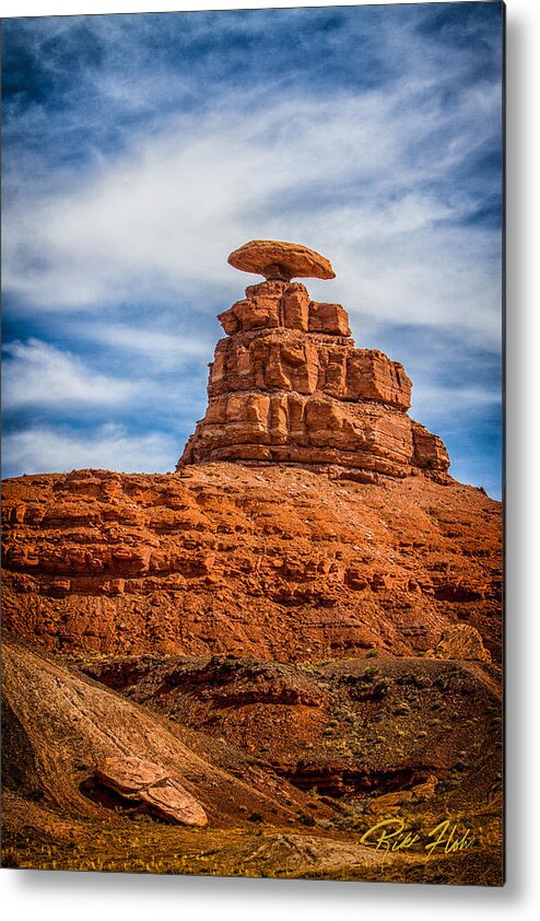 Utah Metal Print featuring the photograph Mexican Hat Rock by Rikk Flohr