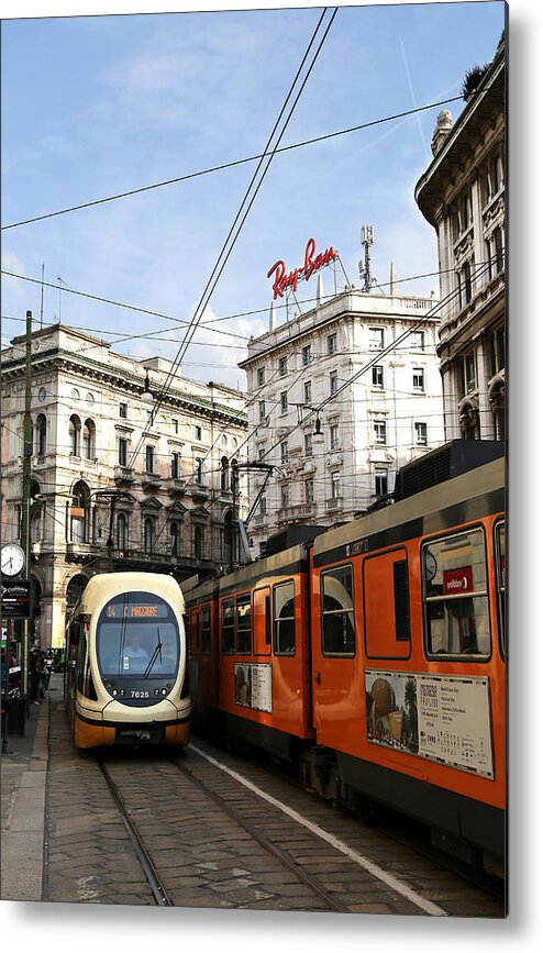 Milan Metal Print featuring the photograph Milan Trolley 4 by Andrew Fare