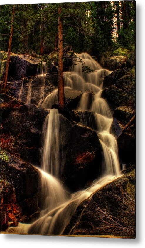 California Metal Print featuring the photograph Quaking Aspen Falls along Tioga Pass by Roger Passman