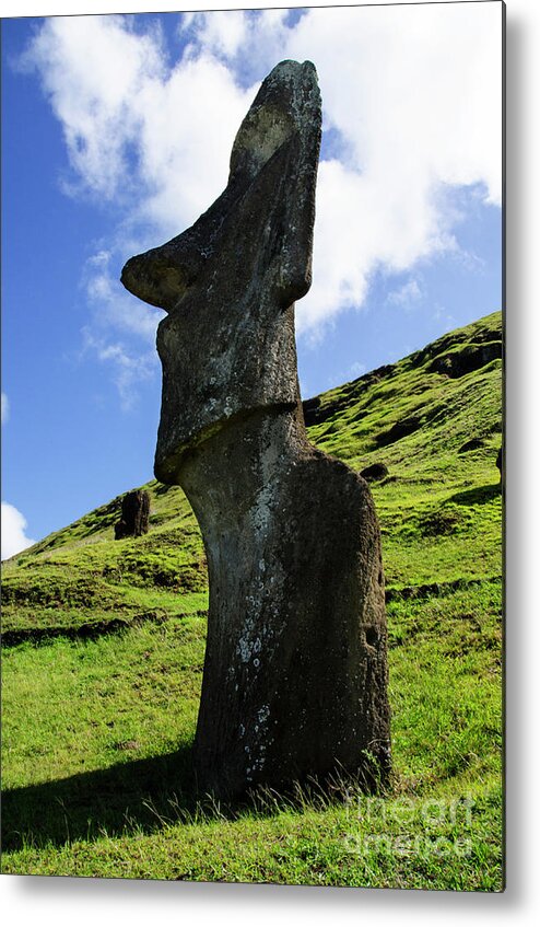 Easter Island Metal Print featuring the photograph Moai Rapa Nui 5 by Bob Christopher