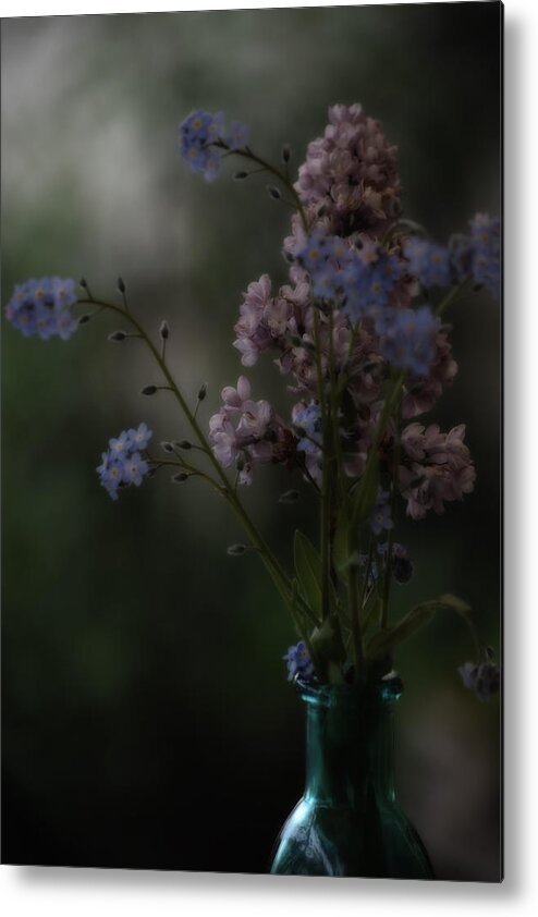 Lilacs Metal Print featuring the photograph Moody Bouquet by Bonnie Bruno