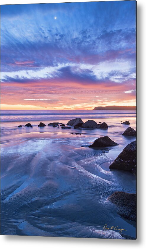 Point Loma Metal Print featuring the photograph Moon Above by Dan McGeorge