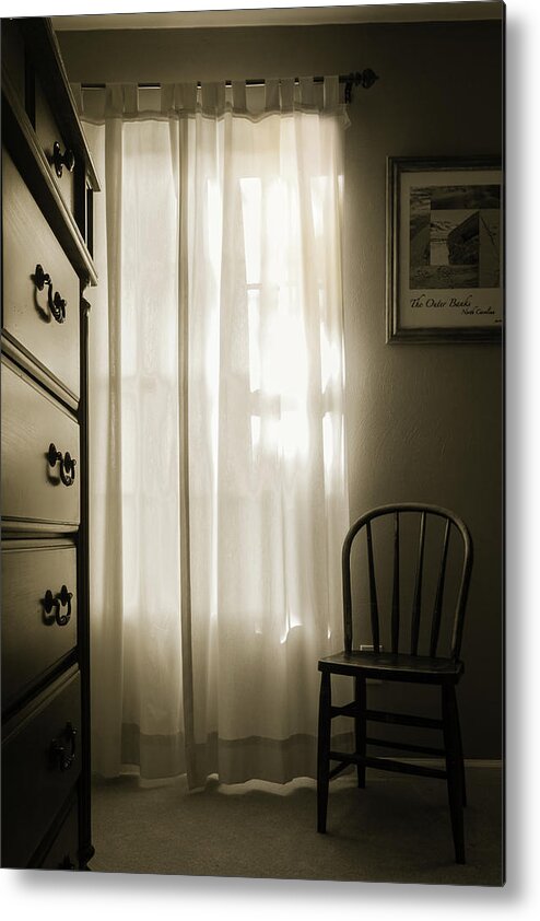 Bedroom Metal Print featuring the photograph Morning Light Through the Window by Joni Eskridge