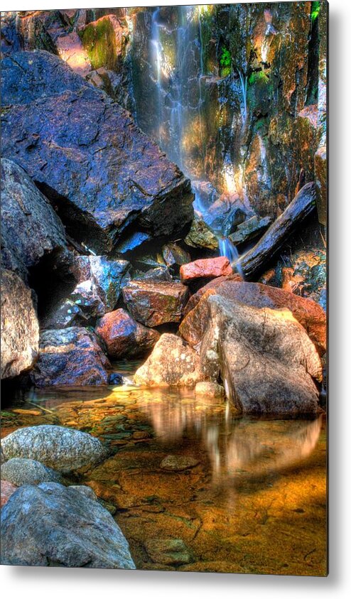 Water Metal Print featuring the photograph Mountain Stream by Greg DeBeck