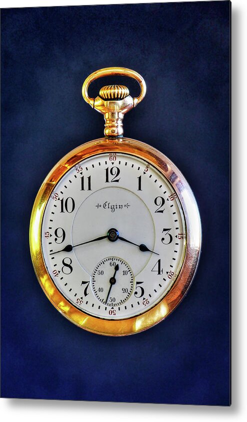 Pocket Watch Metal Print featuring the photograph My Grandfather's Watch by James Eddy