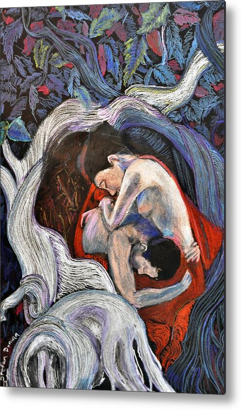 Lovers Metal Print featuring the painting My Haven by Stefan Duncan