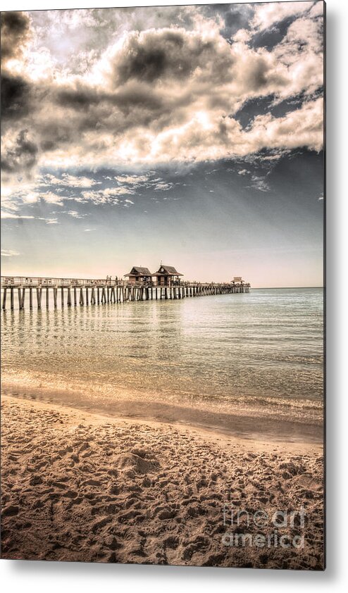 Naples Metal Print featuring the photograph Naples Pier by Margie Hurwich