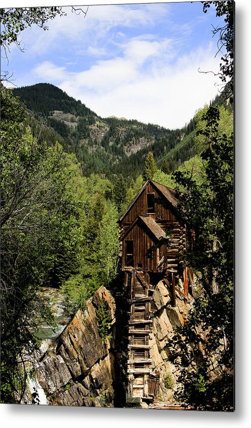 Mountain Metal Print featuring the photograph Natural Frame around the Crystal Mill by Marta Alfred