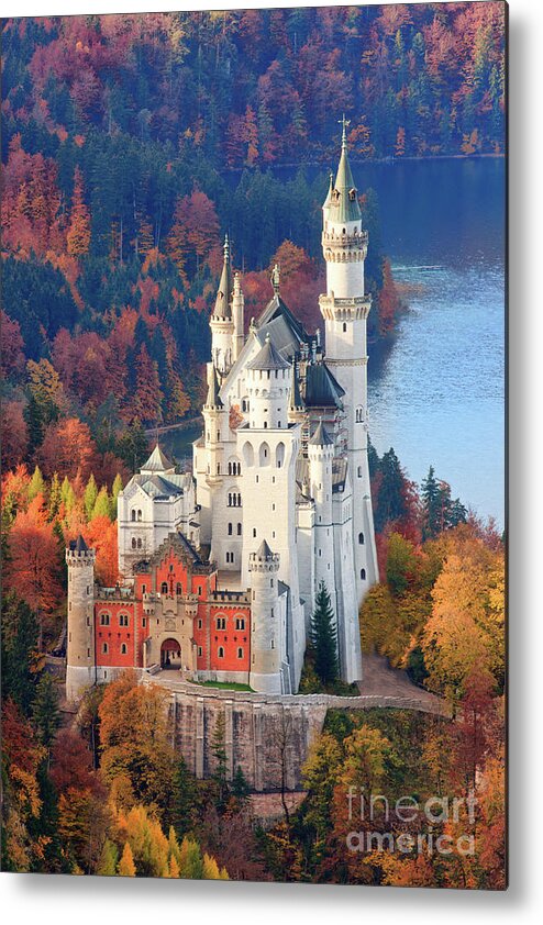 Germany Metal Print featuring the photograph Neuschwanstein - Germany by Henk Meijer Photography