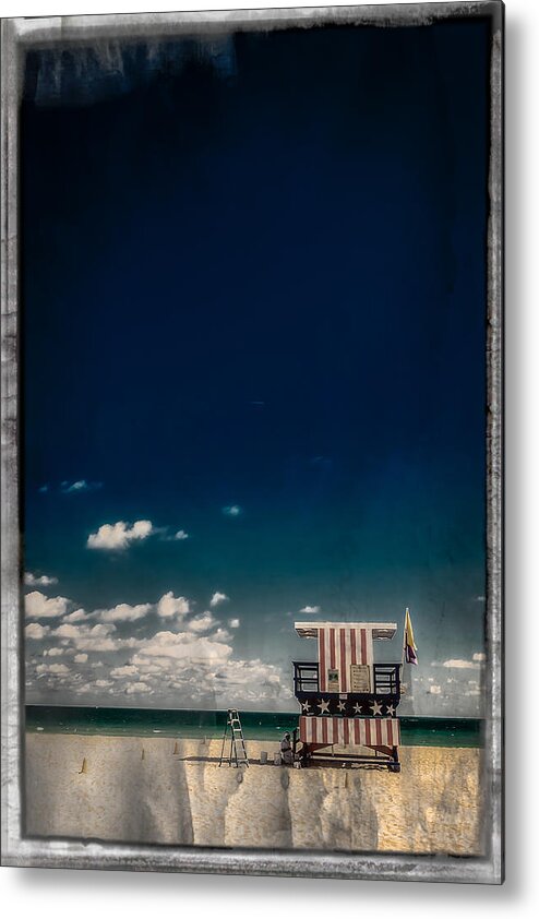 2015 Metal Print featuring the photograph New Paint for Old Glory by Melinda Ledsome