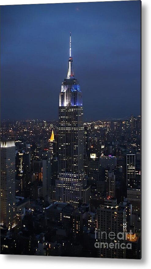 Empire State Building Metal Print featuring the photograph New York State of Mind by Lilliana Mendez