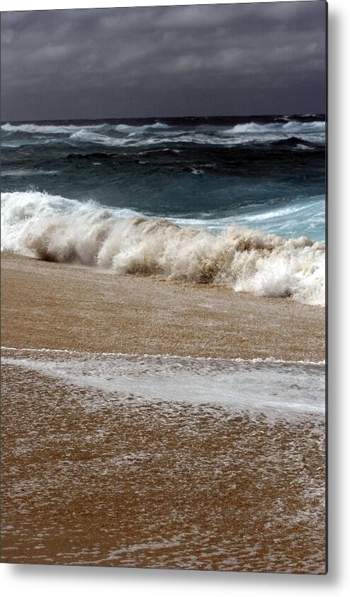  Metal Print featuring the photograph North Beach, Oahu V by Kenneth Campbell