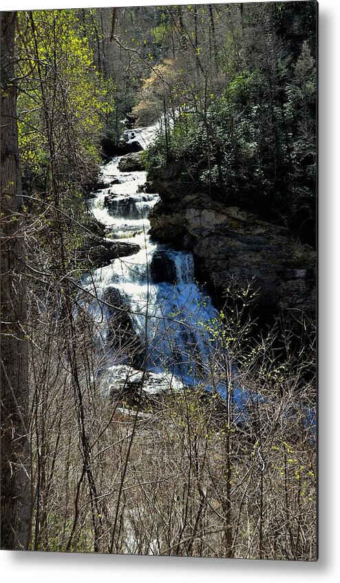 Waterfall Metal Print featuring the photograph North Carolina Falls by Chuck Brown