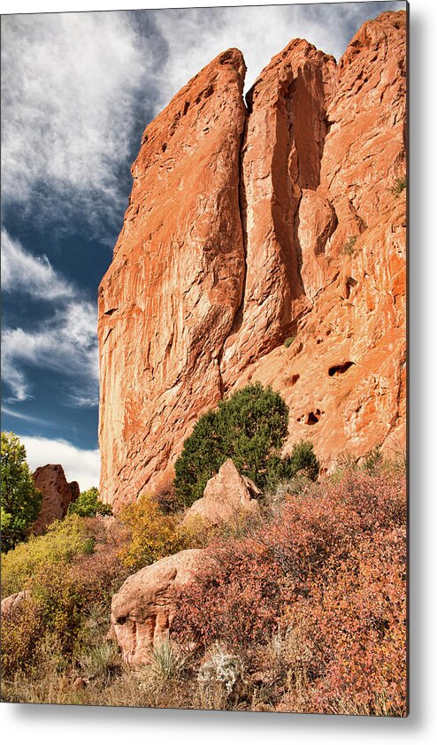 Garden Of The Gods Metal Print featuring the photograph North Gateway Rock - Garden of The Gods by Kristia Adams