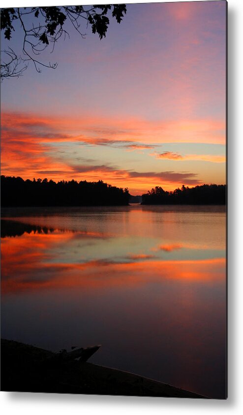 Sunrise Metal Print featuring the photograph NorthWoods Tranquility 2 by Brook Burling