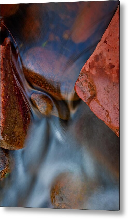 Red Rocks Metal Print featuring the photograph Oak Creek Squeeze by Bob Coates