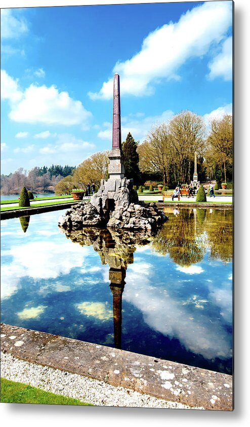 Blenheim Palace Metal Print featuring the photograph Obelisk by Greg Fortier