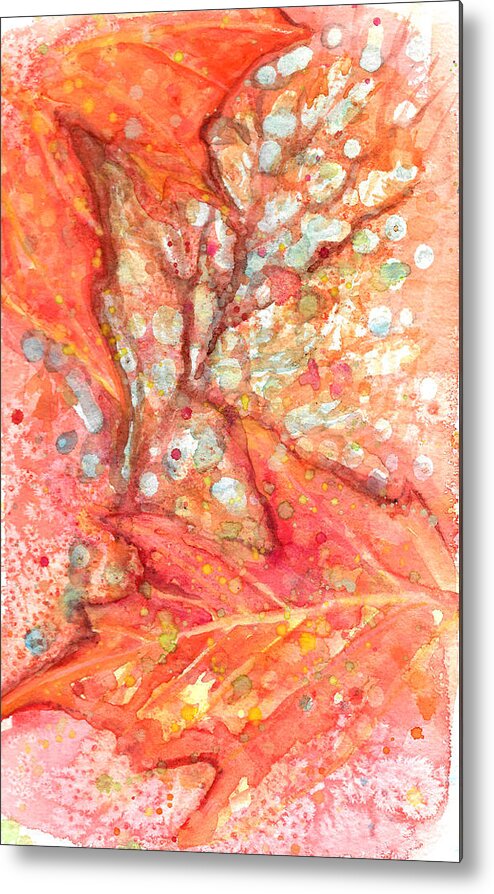 Autumn Metal Print featuring the painting October Glory Maple by Ashley Kujan