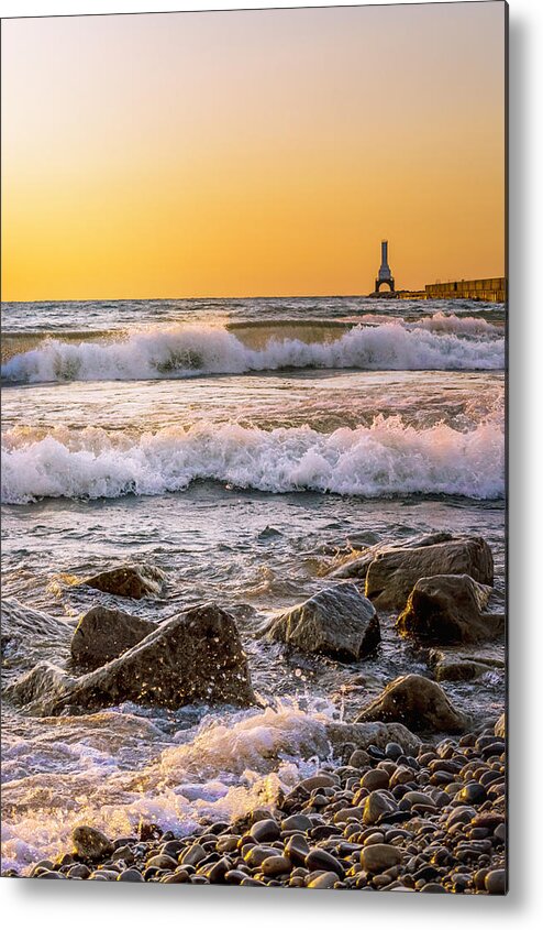 Sunrise Metal Print featuring the photograph October Sunrise Vertical by James Meyer