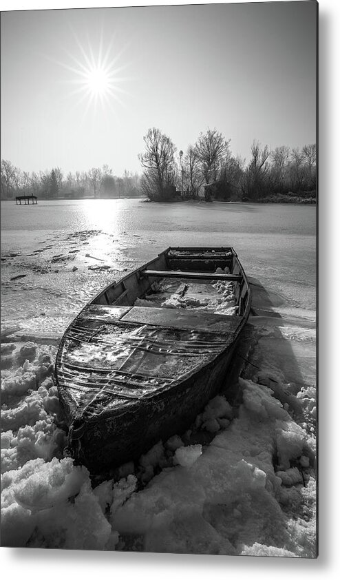 Boat Metal Print featuring the photograph Old rusty boat by Davorin Mance