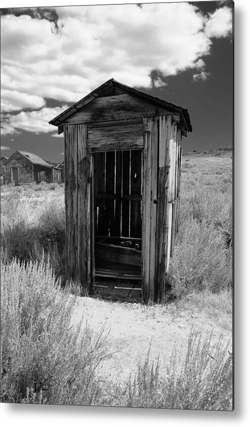 Abandoned Metal Print featuring the photograph Outhouse in Ghost Town by George Oze