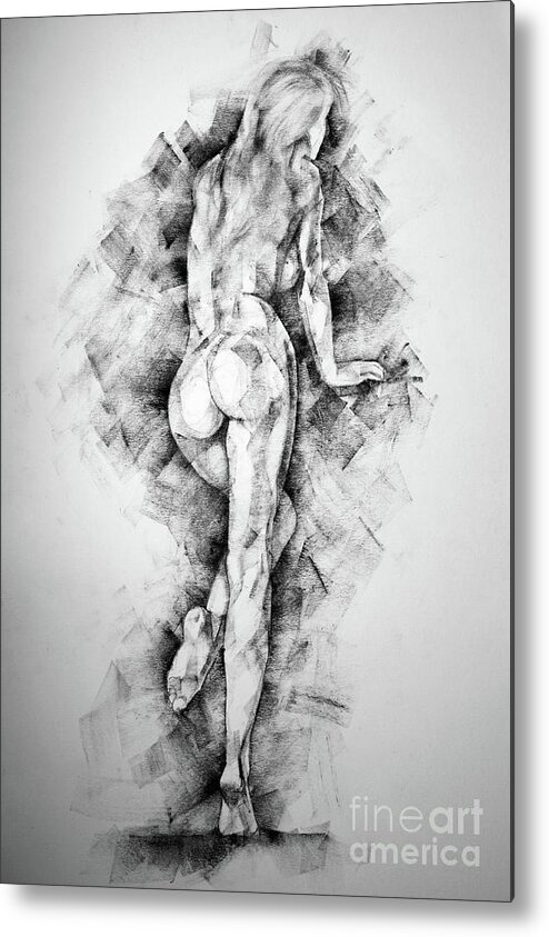 Erotic Metal Print featuring the drawing Page 34 by Dimitar Hristov