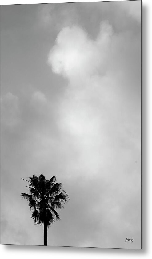 Palm Metal Print featuring the photograph Palm Tree and Clouds by David Gordon